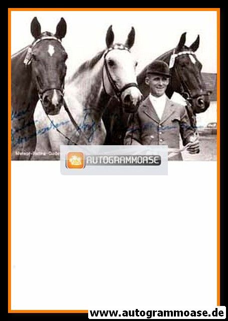 Autogramm Reiten | Fritz THIEDEMANN | 1960er (Meteor Retina Godewind) OS-Gold