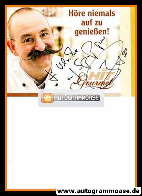 Autogramm Koch | Horst LICHTER | 2010er (Hit Gourmet)
