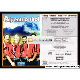 Autogramme Volksmusik | ALPENTRIO TIROL | 2003 "Alle Träume Zum Himmel" (Koch)