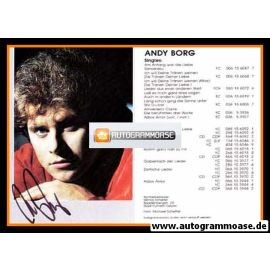 Autogramm Schlager | Andy BORG | 1986 "Am Anfang War Die Liebe" 