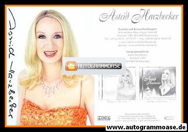 Autogramm Volksmusik | Astrid HARZBECKER | 2007 "Drei Weisse Perlen" (MCP) 1