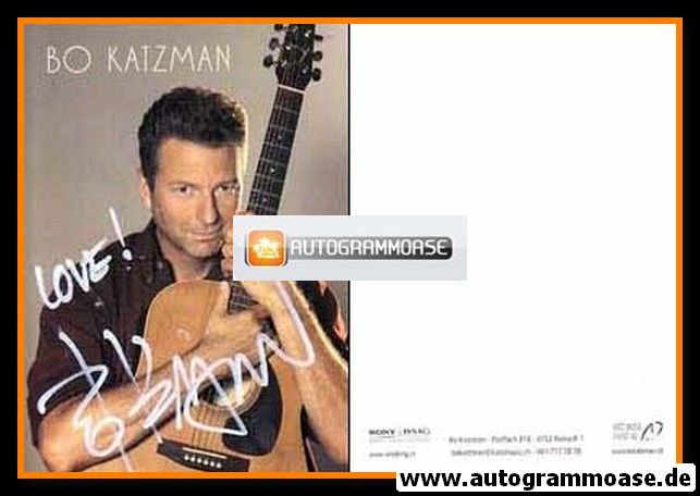 Autogramm Rock | Bo KATZMAN | 1990er (Portrait Color) Sony BMG