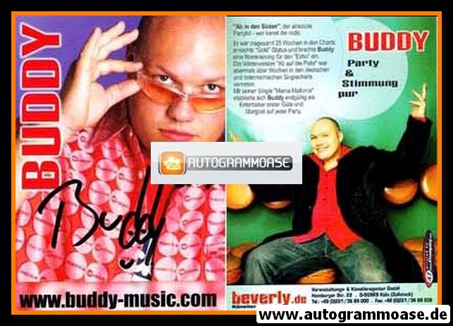 Autogramm Schlager | BUDDY | 2000er (Portrait Color) Beverly