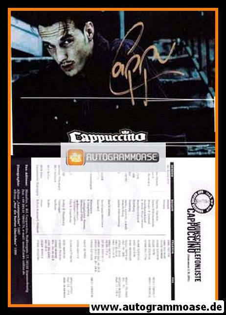 Autogramm Rap | CAPPUCCINO | 2000er (Portrait Color) Wunschtelefon