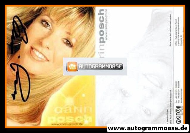 Autogramm Schlager | Carin POSCH | 2000er (Portrait Color Positon) 2