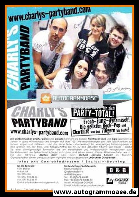 Autogramm Rock | CHARLY´S PARTYBAND | 2000er (Portrait Color)