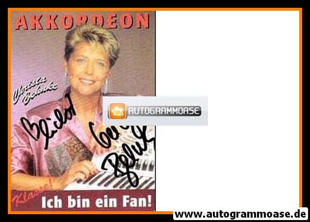 Autogramm Akkordeon | Christa BEHNKE | 2000er (Portrait Color)