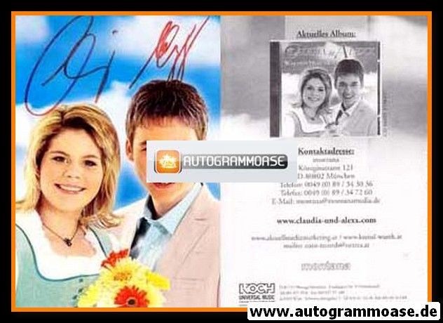 Autogramme Volksmusik | CLAUDIA & ALEXX | 2007 "Was Dein Herz Sagt" (Koch)