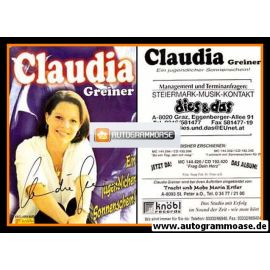 Autogramm Volksmusik | Claudia GREINER | 2000 "Frag Dein Herz" (Knöbl)