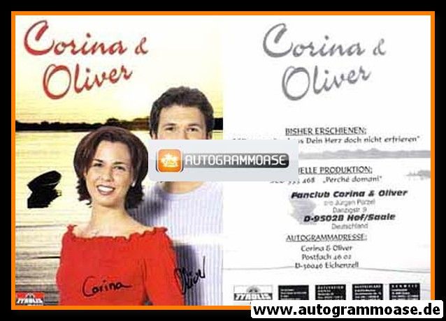Autogramme Schlager | CORINA & OLIVER | 2003 "Lass Dein Herz" (Tyrolis)