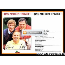 Autogramme Schlager | MEDIUM-TERZETT | 1988 "Stimmung Mit Herz" (Dino)
