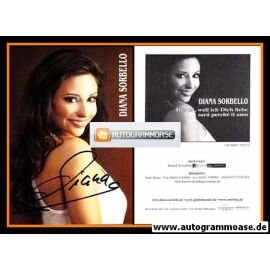 Autogramm Schlager | Diana SORBELLO | 2008 "Das Ist Weil Ich Dich Liebe" (Portrait Color)