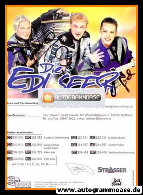 Autogramme Volksmusik | DIE EDLSEER | 2000 "Echt Cool" (Koch)