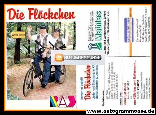 Autogramme Schlager | DIE FLÖCKCHEN | 1997 "Immer Jot Dabei"