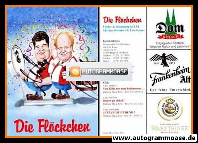 Autogramme Schlager | DIE FLÖCKCHEN | 1999 "Jetzt Jeiht Et Rund" (Comic)