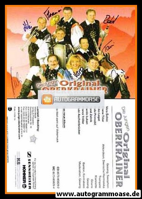 Autogramme Volksmusik | DIE JUNGEN ORIGINAL OBERKRAINER | 2000 "Die Welt Steht Auf Volksmusik"