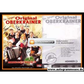 Autogramme Volksmusik | DIE JUNGEN ORIGINAL OBERKRAINER | 2002 "Musikantenglück" (Tyrolis)