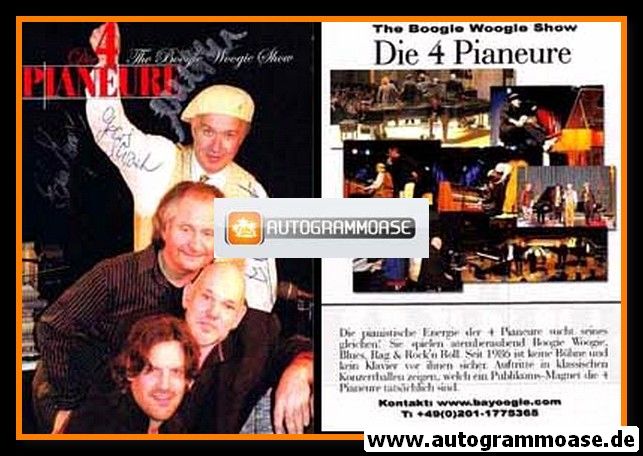 Autogramme Instrumental (Klavier) | DIE 4 PIANEURE | 2000er (The Boogie Woogie Show)