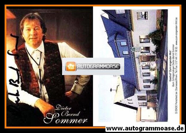 Autogramm Schlager | Dieter-Bernd SOMMER | 2000er (Portrait Color Gasthof) 1