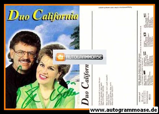 Autogramme Schlager | DUO CALIFORNIA | 1999 "Wer Wirklich Liebt" (Rubin)