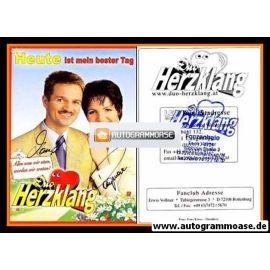 Autogramme Schlager | DUO HERZKLANG | 1990er (Portrait Color)
