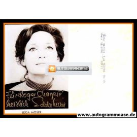 Autogramm Klassik | Edda MOSER | 1980er Foto (Portrait SW) 2