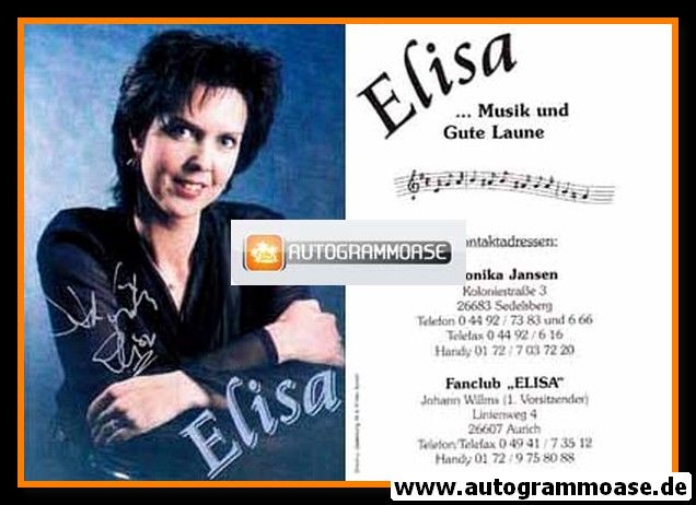 Autogramm Volksmusik | ELISA | 2000er (Portrait Color)