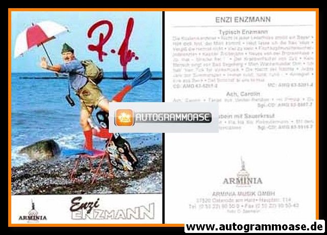 Autogramme Mundart | Enzi ENZMANN | 1996 "Typisch Enzmann" (Arminia)