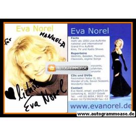 Autogramm Musik | Eva NOREL | 2000er (Portrait Color)