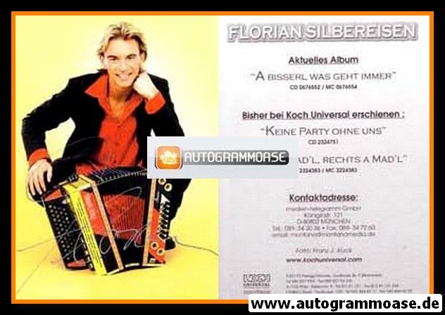 Autogramm Volksmusik | Florian SILBEREISEN | 2003 "A Bisserl Was Geht Immer" (Koch)