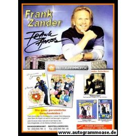 Autogramm Schlager | Frank ZANDER | 2004 "Rabenschwarz" (Portrait Color CD)