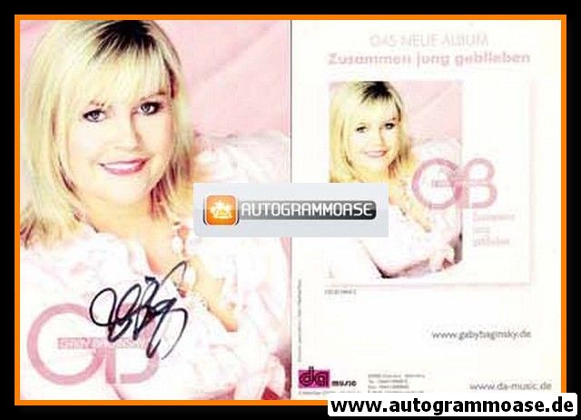 Autogramm Schlager | Gaby BAGINSKY | 2007 "Zusammen Jung Geblieben" (DA Music)