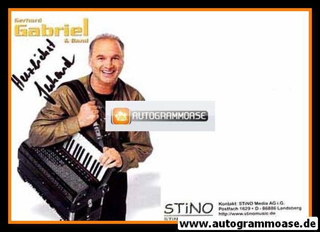Autogramm Volksmusik | Gerhard GABRIEL | 2000er (Portrait Color) Stino