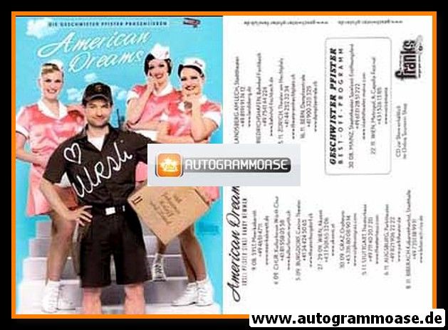 Autogramm Musik | GESCHWISTER PFISTER | 2000er "American Dreams" (Franks)