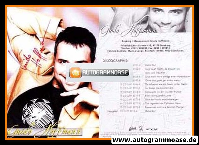 Autogramm Schlager | Guido HOFFMANN | 2001 "Romanzen" Sound-Around