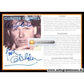 Autogramm Schlager | Gunter GABRIEL | 1980er (Portrait Color)