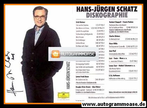 Autogramm Schauspieler | Hans-Jürgen SCHATZ | 2000er (Portrait Color) Diskografie