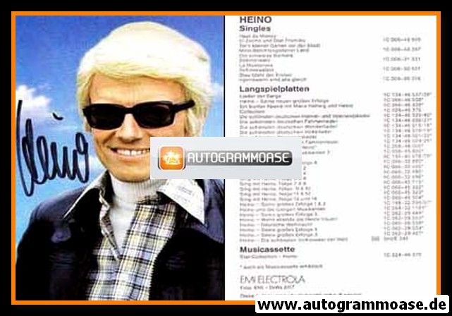Autogramm Schlager | HEINO | 1981 "Hast Du Money" (EMI)