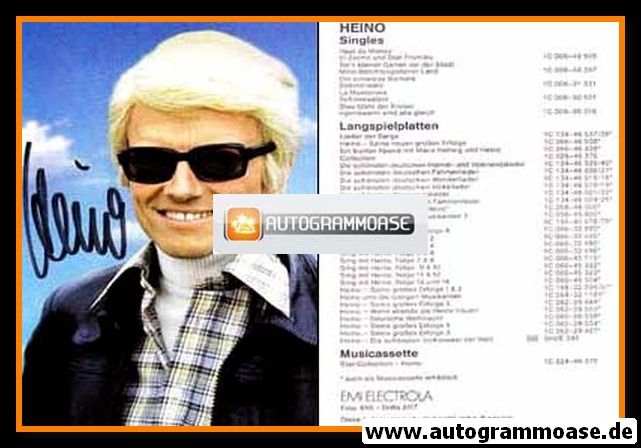 Autogramm Schlager | HEINO | 1981 "Hast Du Money" (Portrait Color EMI)