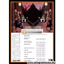 Autogramme Rock | HÖHNER | 1994 "Wartesaal Der Träume" (Gruppenbild Color Electrola)