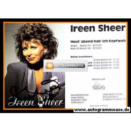 Autogramm Schlager | Ireen SHEER | 1991 "Kopfweh" (Dino)
