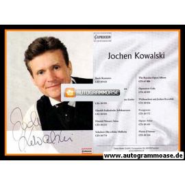 Autogramm Klassik | Jochen KOWALSKI | 2010er (Diskografie Capriccio) 