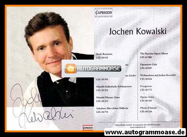 Autogramm Klassik | Jochen KOWALSKI | 2010er (Diskografie Capriccio) 
