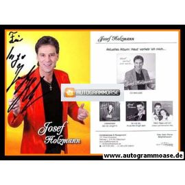 Autogramm Volksmusik | Josef HOLZMANN | 2011 "Heut Verlieb Ich Mich"