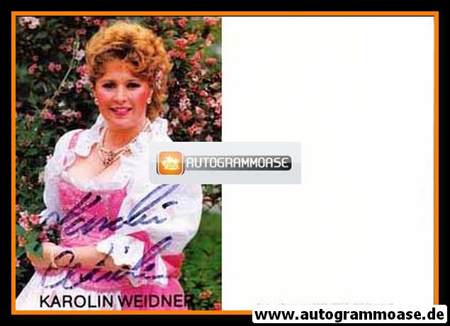 Autogramm Volksmusik | Karolin WEIDNER | 1980er (Portrait Color) Simon