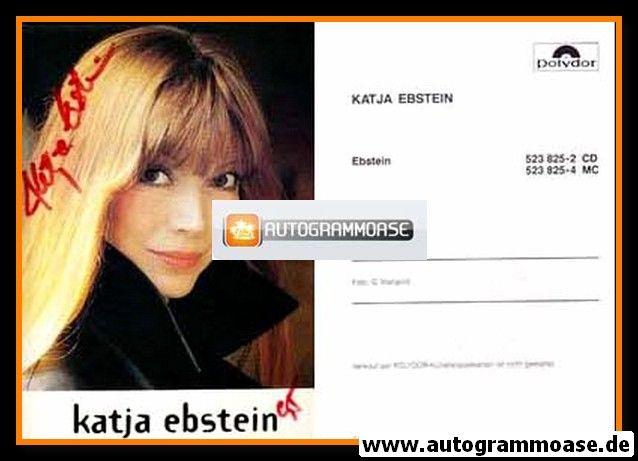 Autogramm Schlager | Katja EBSTEIN | 1994 "Ebstein" (Portrait Color Polydor)
