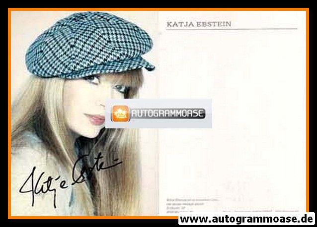 Autogramm Schlager | Katja EBSTEIN | 1980er (Portrait Color) Cat Music 2