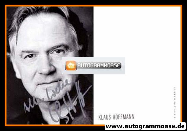 Autogramm Musik | Klaus HOFFMANN | 2000er (Portrait SW) 2