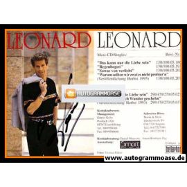 Autogramm Schlager | LEONARD | 1993 "Wunder Geschehn" (Portrait Color Bellaphon)