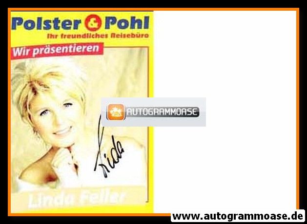 Autogramm Schlager | Linda FELLER | 2000er (Polster Pohl)